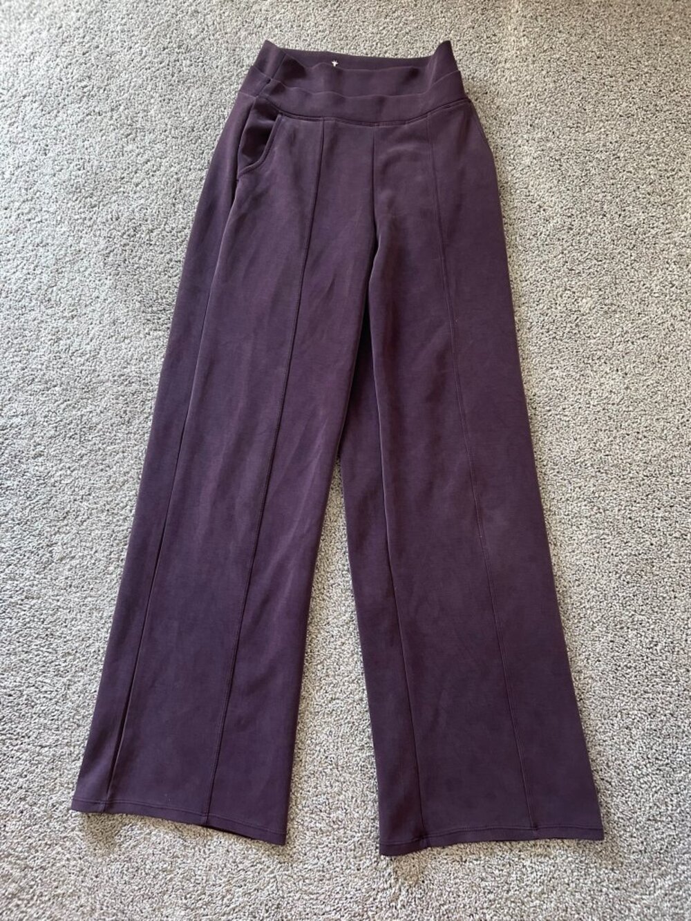 American Tall Purple Wide Leg Casual Pants Small Tall